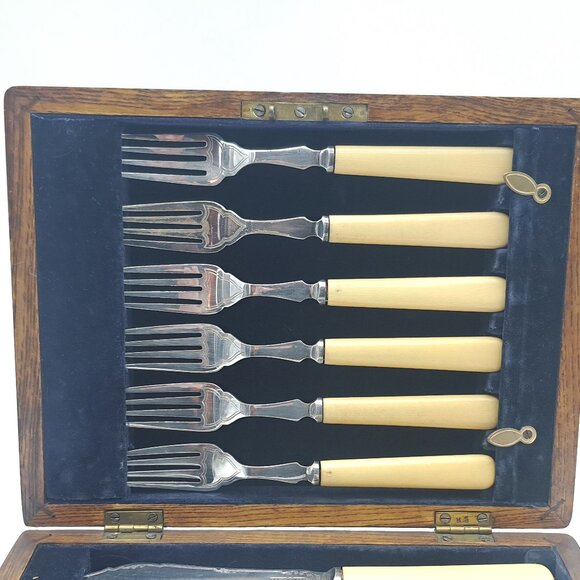 Knife & Fork Set by Frederick Asman - Picture 4 of 11